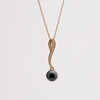 Mikimoto Pearl and Diamond Pendant 18K Rose Gold