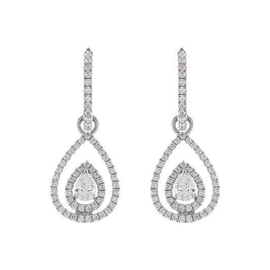White Gold Diamond Earrings