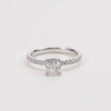 White Gold Diamond Ring 54
