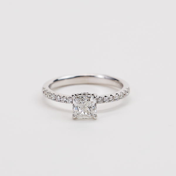 White Gold Diamond Ring 54