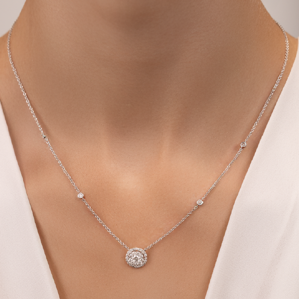 White Gold Diamond Necklace