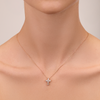 Rose Gold Diamond Cross Pendant