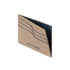 CHOPARD HERITAGE SMALL CARD HOLDERbeige grained calfskin & blue calfskin