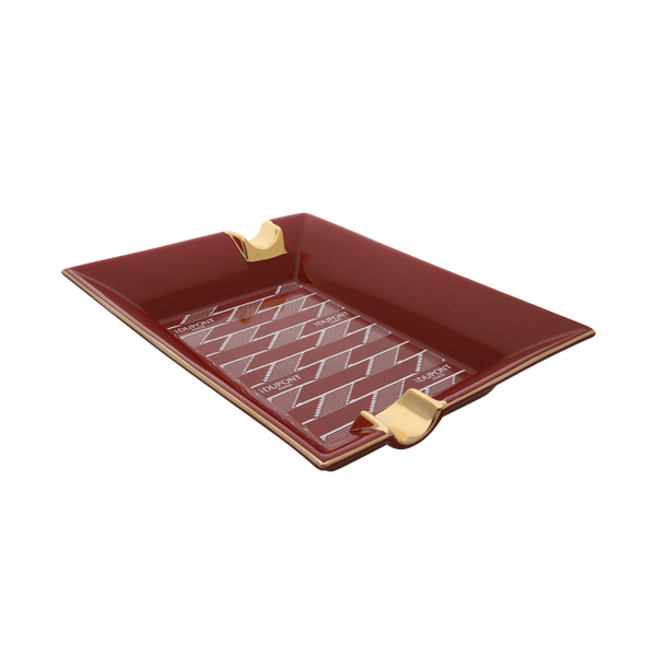 S.T. Dupont ashtrayPorcelainMonogram 1872burgundy