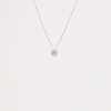 White Gold With Main Stone & Diamond Pendant
