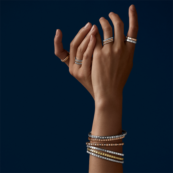 Chopard Ice Cube Pure White Gold Diamond Ring 54 Stephanides