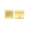 S.T. Dupont cufflinks Square diamond head cufflinks gold
