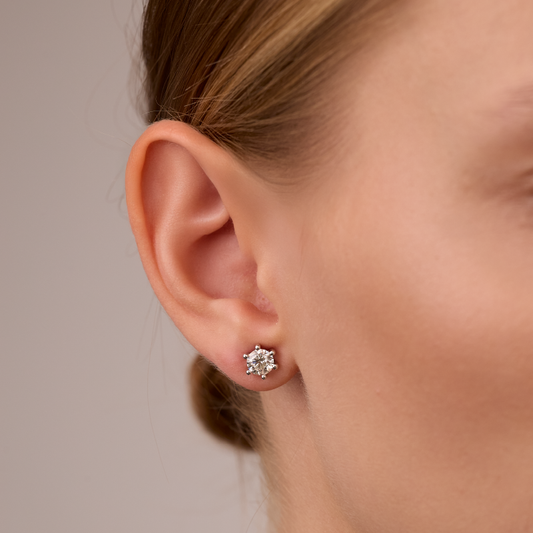 White Gold Diamond Earrings