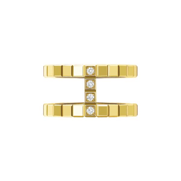 Chopard Ice CubeRing, ethical yellow gold, diamonds 59
