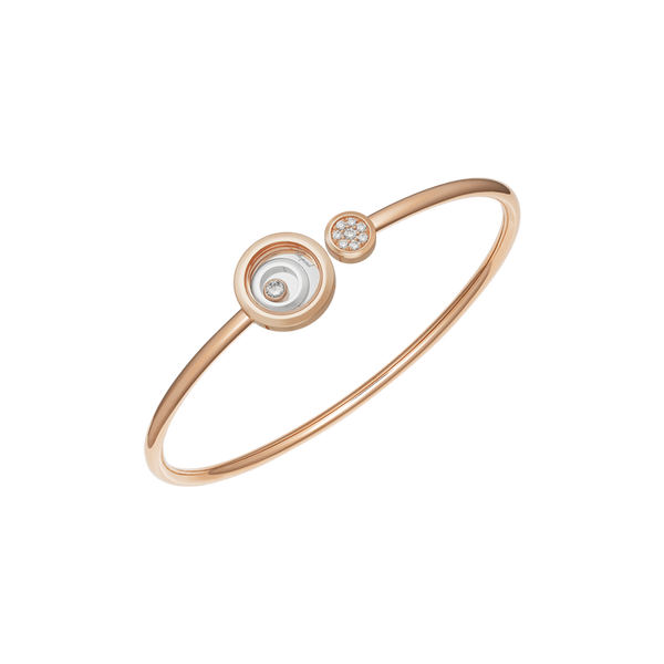 Chopard Happy Spirit Rose and White Gold Diamond Bangle M