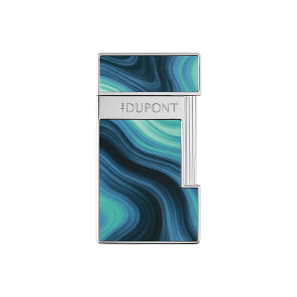 S.T. Dupont slimmyLacquered lighterGéodeblue
