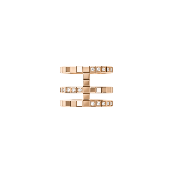 Chopard Ice Cube Ring, ethical rose gold, diamonds Ring 57