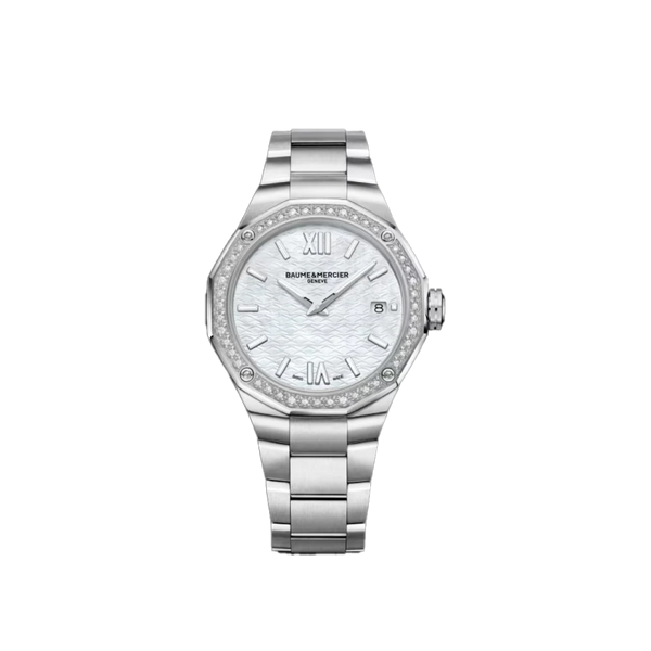 Baume et Mercier RivieraQuartz, Date Display Diamond set 36mm