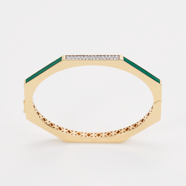 Yellow Gold Diamond Bangle