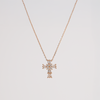 Rose Gold Diamond Cross Pendant