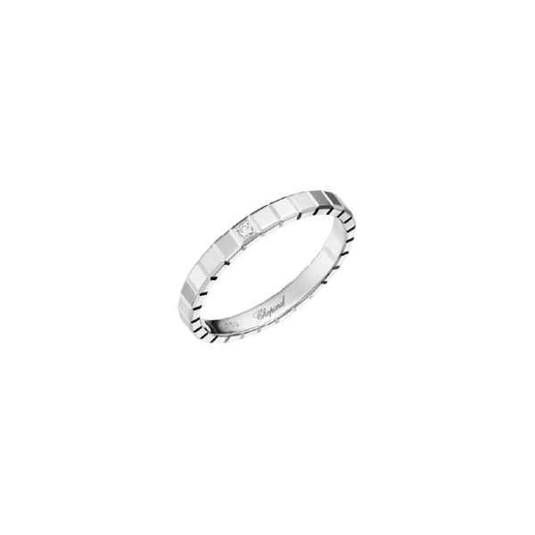 Chopard Ice Cube Mini White Gold Diamond Ring Size 53