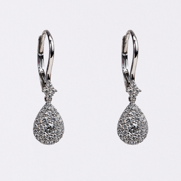 White Gold Diamond Earrings