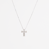 White Gold Diamond Cross Pendant