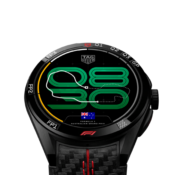 TAG Heuer Connected Calibre E5 x Formula 1® Edition, 45 mm, Black DLC Grade 2 Titanium