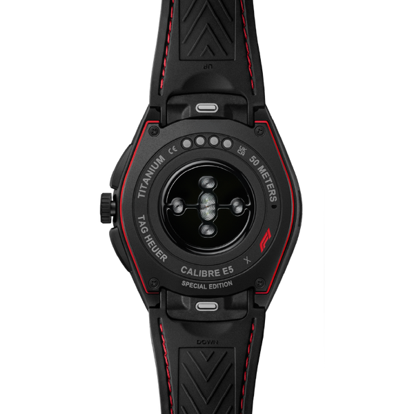 TAG Heuer Connected Calibre E5 x Formula 1® Edition, 45 mm, Black DLC Grade 2 Titanium