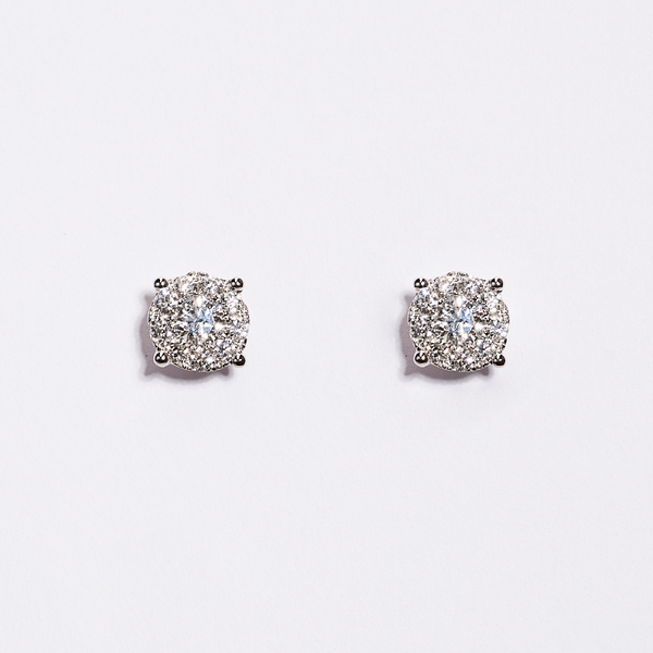 White Gold Diamond Earrings