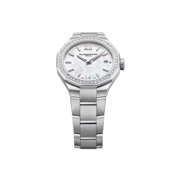 Baume et Mercier RivieraQuartz, Date Display Diamond set 36mm