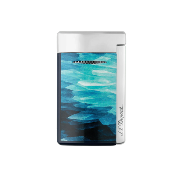 S.T. Dupont minijetLacquered lighterGéodeblue
