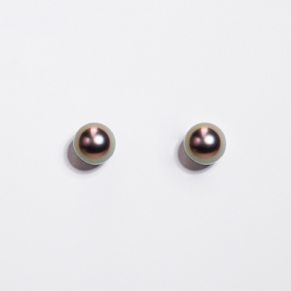 Mikimoto Pearl and Sapphire Earrings 18K White Gold