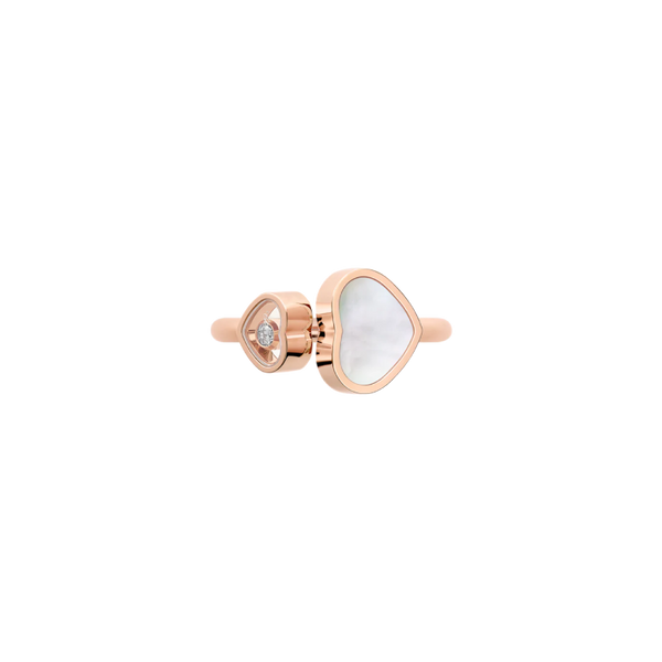 Chopard Happy Hearts Rose Gold Mother-of-Pearl Ring