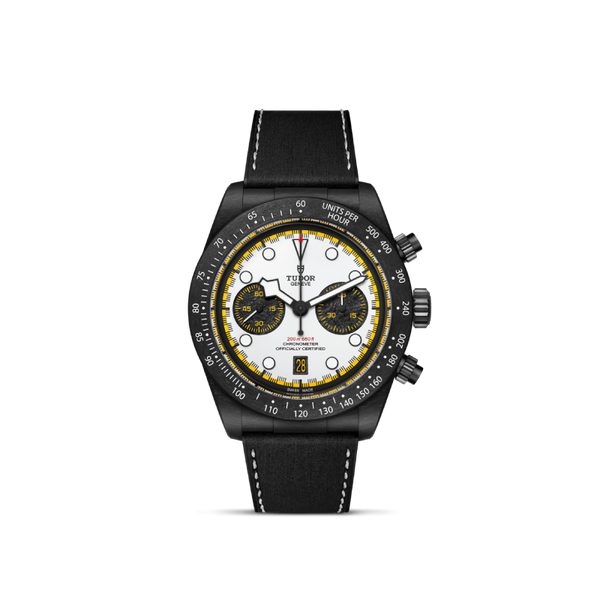 Tudor Black Bay ChronoManufacture Calibre MT581342mm black carbon composite caseWhite dial