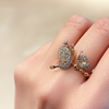 Rose Gold Butterfly Diamond Ring