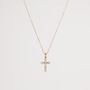Yellow Gold Diamond Cross Pendant