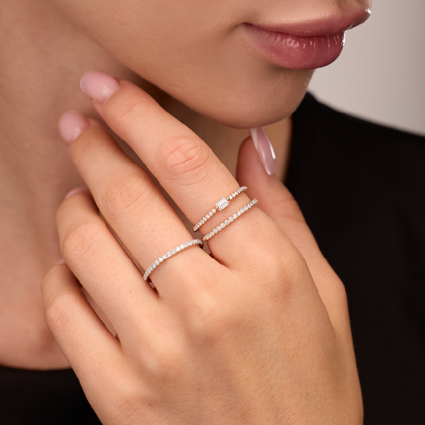 Rose Gold Diamond Ring 54