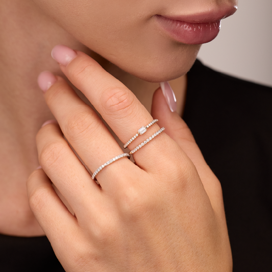 Rose Gold Diamond Ring 53
