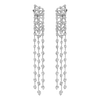 TRIPLE ROW DIAMOND DROP EARRINGS