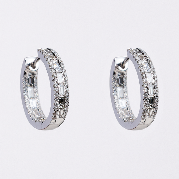 White Gold Diamond Earrings