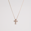 Rose Gold Diamond Cross Pendant