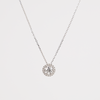 White Gold With Main Stone & Diamond Pendant