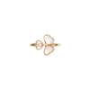 Chopard Happy Hearts Wings Ring, Ethical Rose Gold, Diamond, Mother of Pearl 54