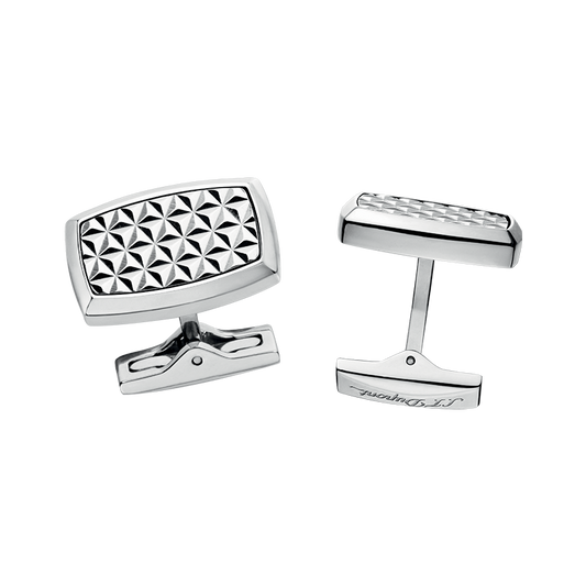 S.T. DUPONT FIRE HEAD PALLADIUM CUFFLINKS