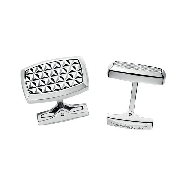S.T. DUPONT FIRE HEAD PALLADIUM CUFFLINKS