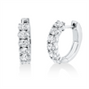 White Gold, Diamond huggies 14 kt WG