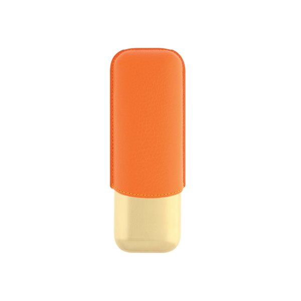 S.T. Dupont 2 cigar case Leather case Orange