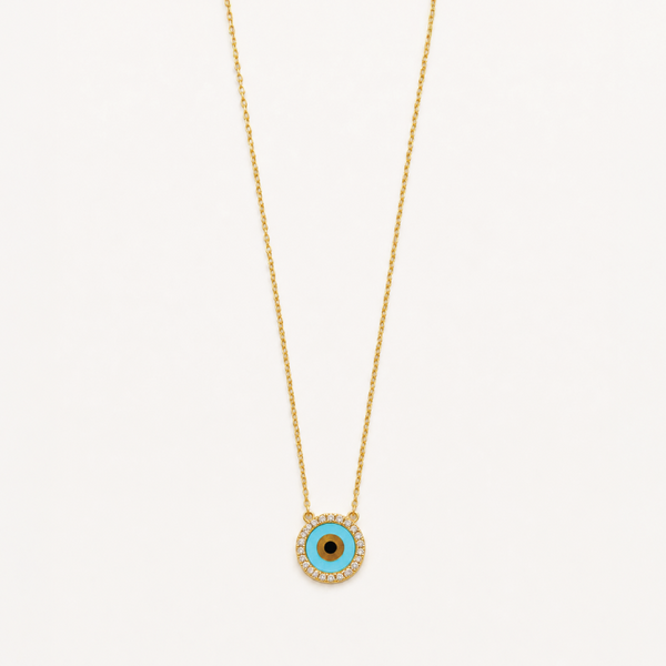 18K Yellow Gold Diamond Necklace