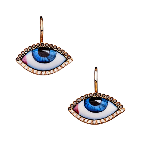 Lito Egyptian Grand Bleu diamond earrings