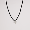 White Gold Diamond Cross Pendan
