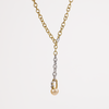 Mikimoto Pearl and Diamond Pendant 18K White/Yellow Gold