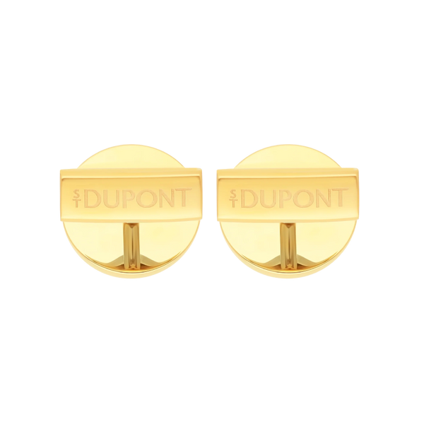 S.T. Dupont cufflinks Round white lacquer cufflinks white