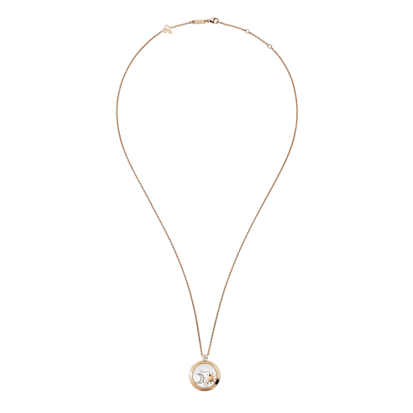 Chopard Happy Sun, Moon and StarsPendant, ethical rose gold, diamonds