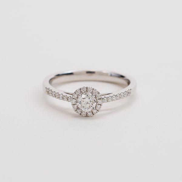 White Gold Diamond Ring 54